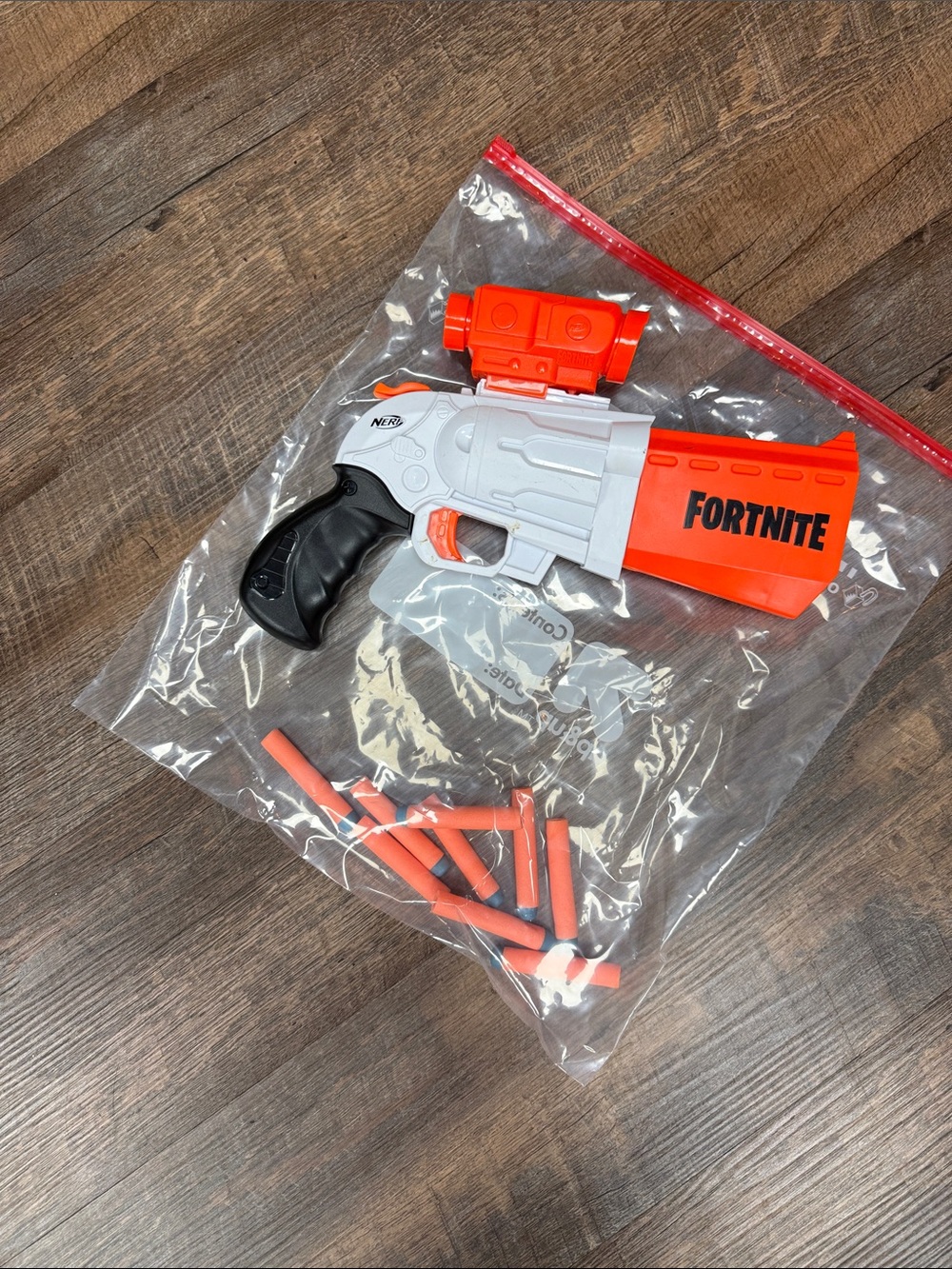 Nerf Fortnite Dart Blaster in White, Orange, Black